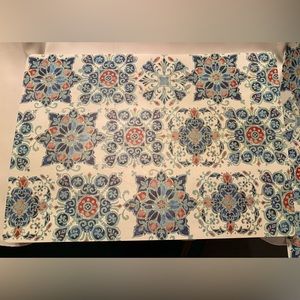 Washable Vinyl Placemats “ Mosaic Tile” Set of 4 - Read